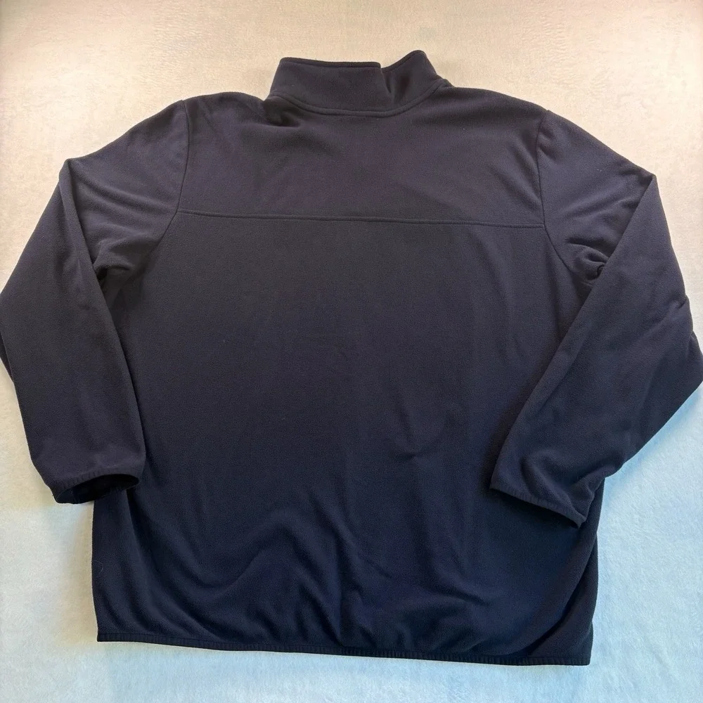 The North Face Jacket Mens 3XL  Navy Blue Cedar Trail Grid Fleece Lining 1/4 Zip